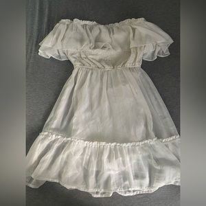 White Off the Shoulder Dress